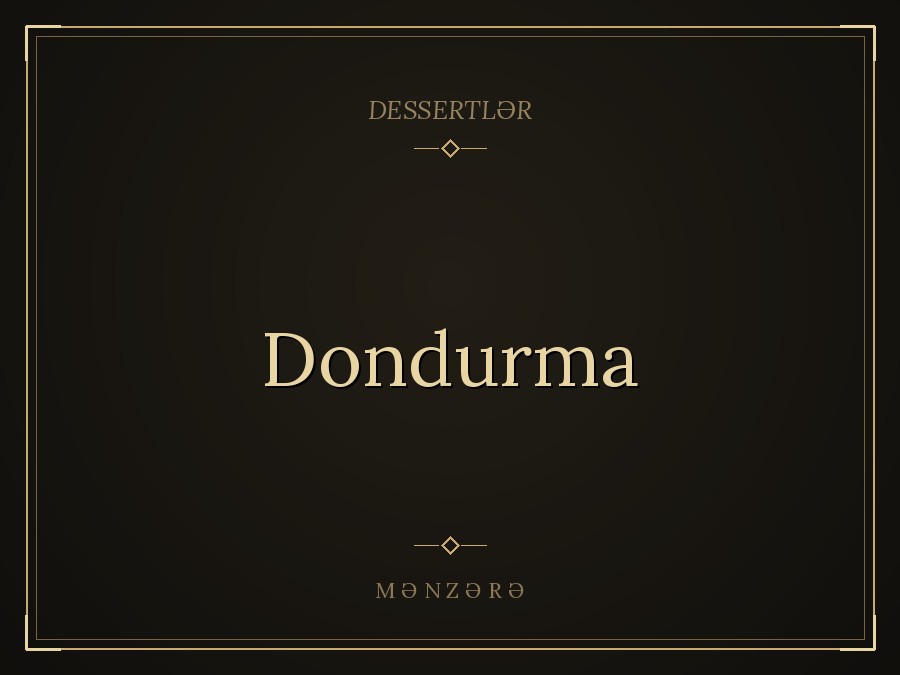 Dondurma