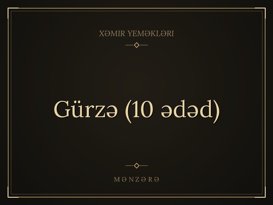 Gürzə (10 ədəd)