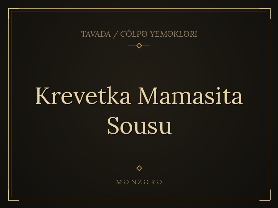 Krevetka Mamasita Sousu