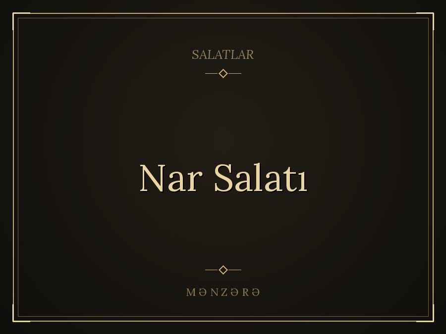 Nar Salatı