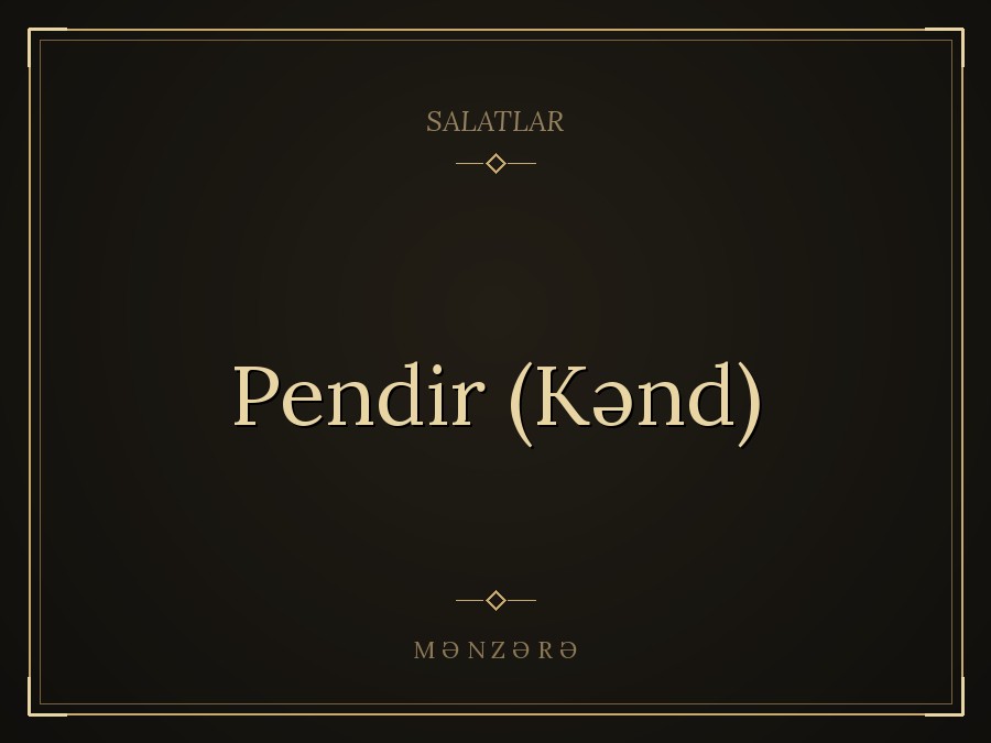 Pendir (Kənd)