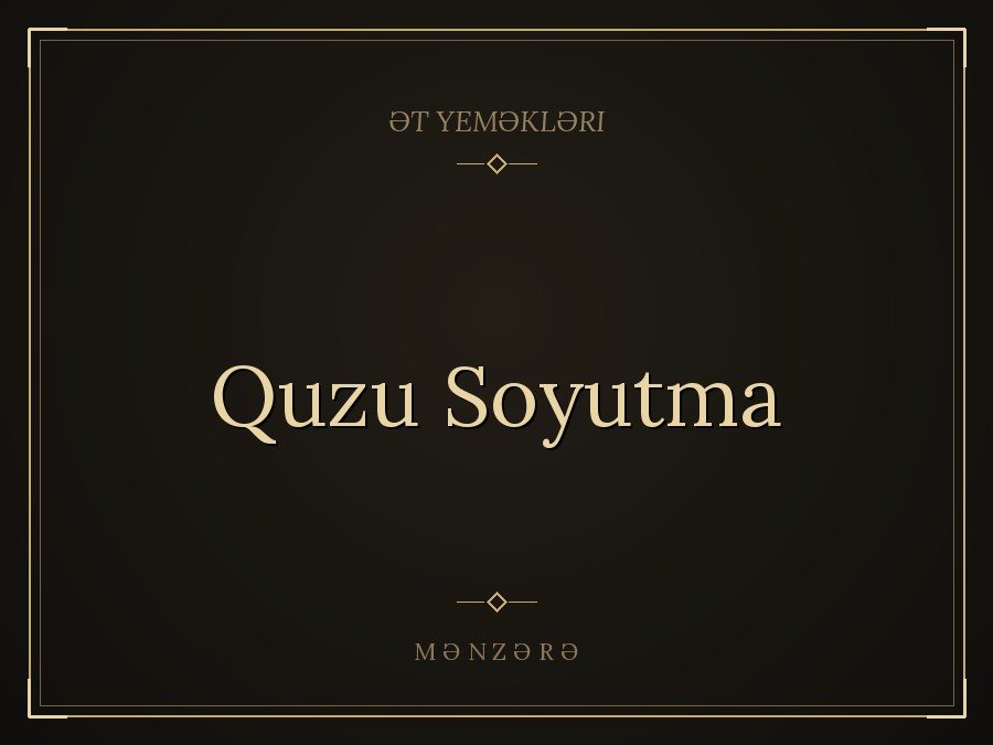 Quzu Soyutma