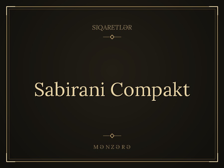 Sabirani Compakt