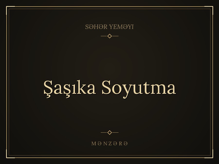 Şaşıka Soyutma