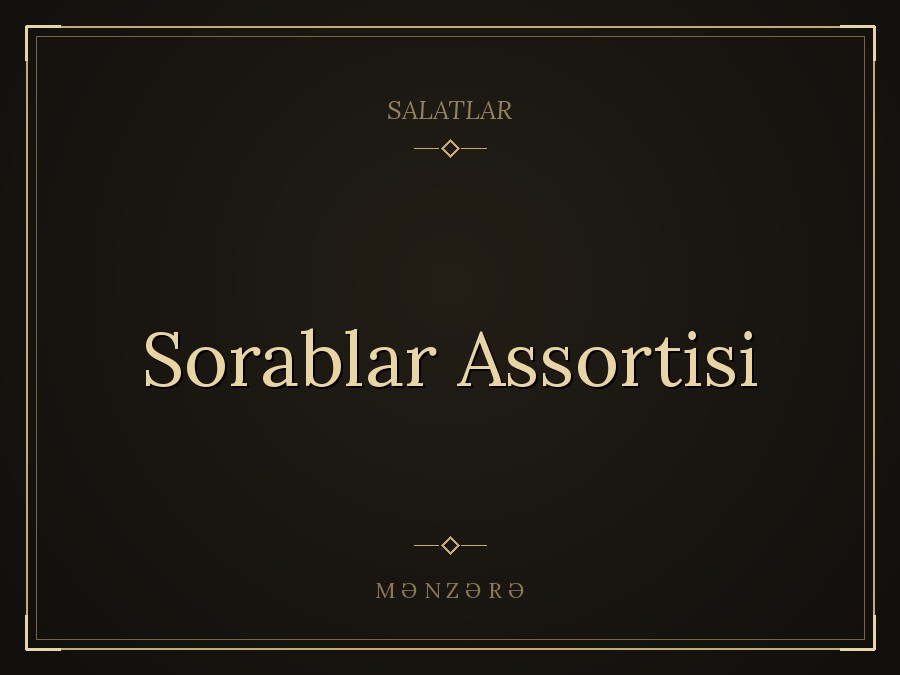 Sorablar Assortisi
