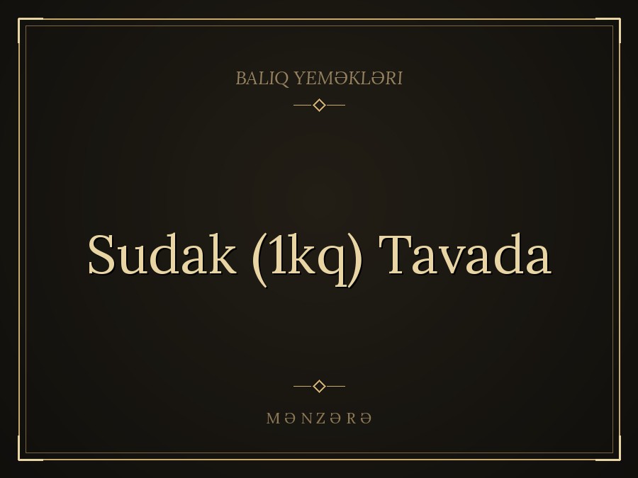 Sudak (1kq) Tavada