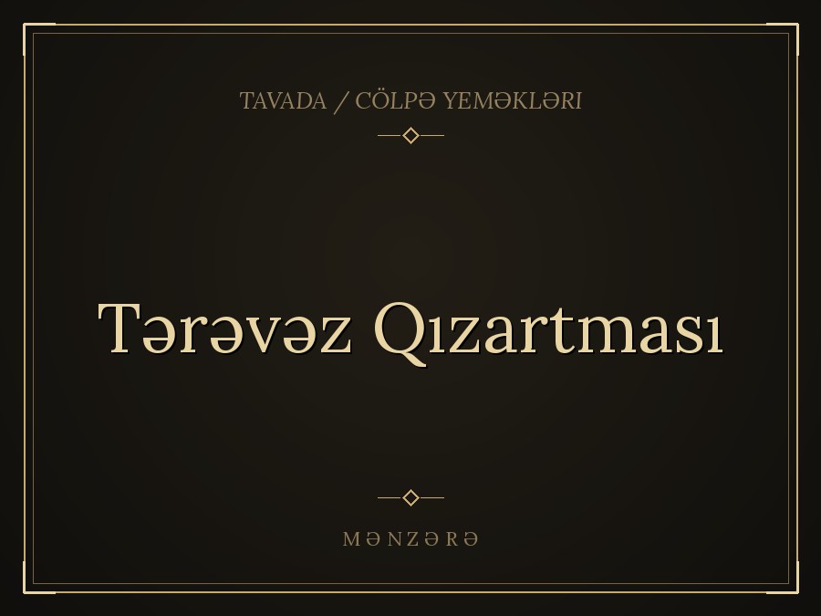 Tərəvəz Qızartması