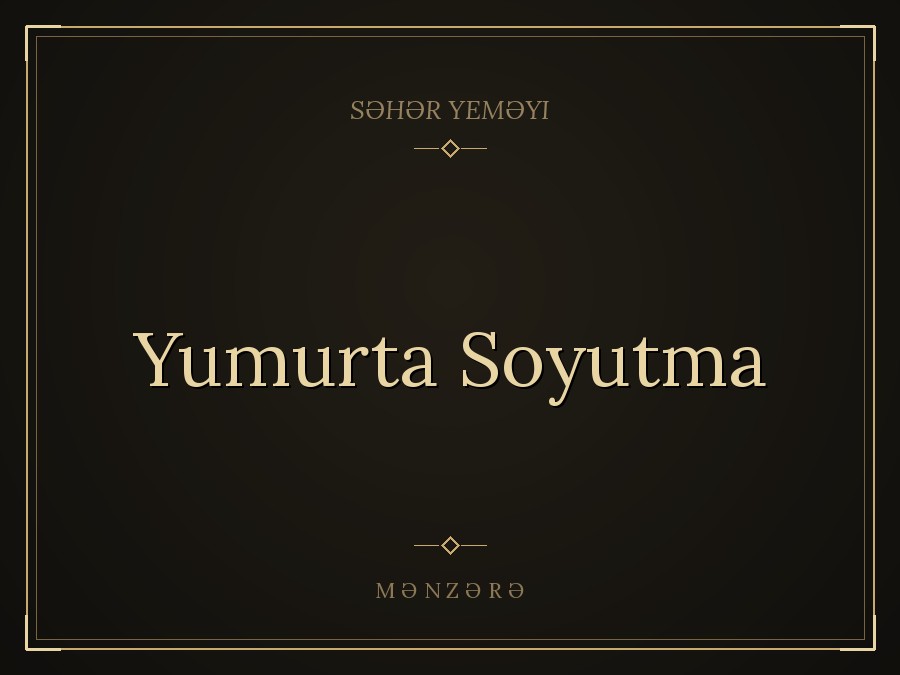 Yumurta Soyutma